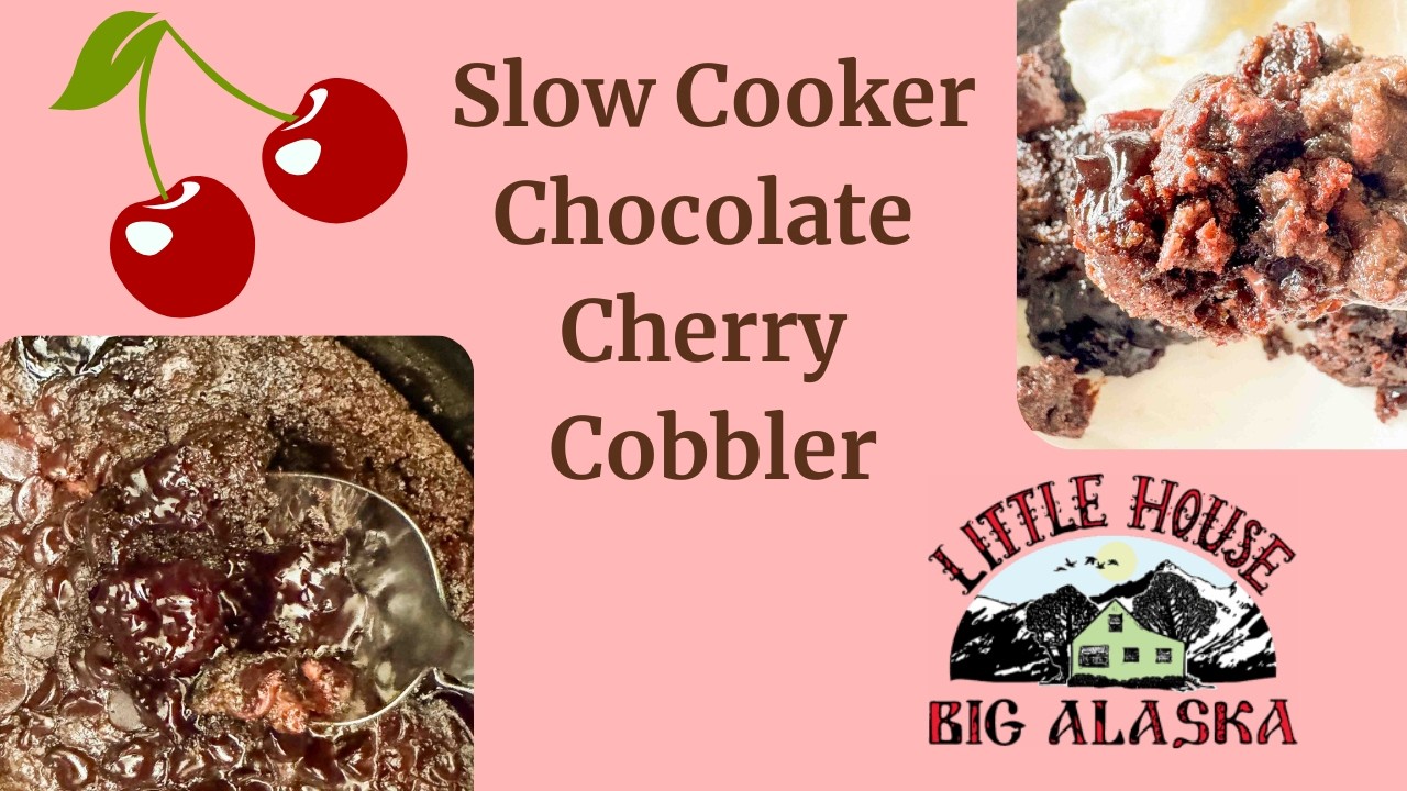Slow Cooker Chocolate Cherry Cobbler