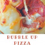Pin for bubble up pizza bites.