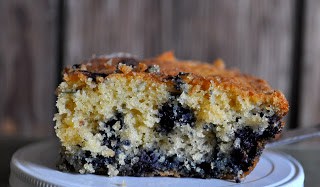 Sliced blueberry boy bait showing its insides.