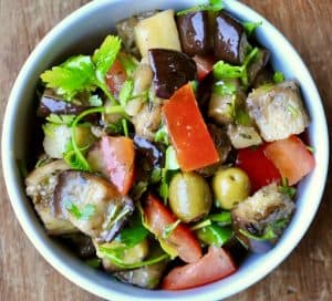 A Low Carb Vegetarian meal, Macedonian Salad.