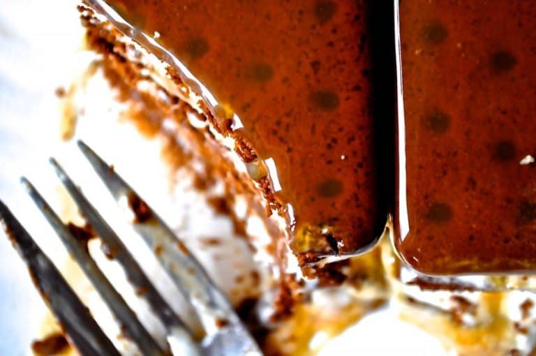 Top of an ice cream sandwich cake.