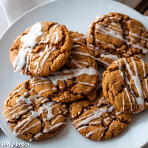 Iced Spicy Gingersnaps with cayenne and ginger