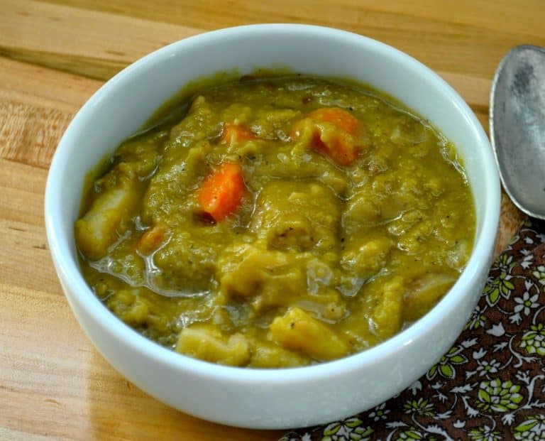 Old Fashioned Split Pea Soup with Bacon
