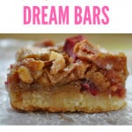 Pin for rhubarb dream bars.