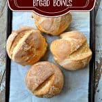 Pin for One Hour Bread Bowls.