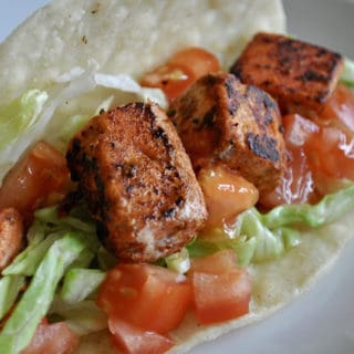 Spicy Salmon Tacos