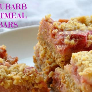 Rhubarb Oatmeal Bars