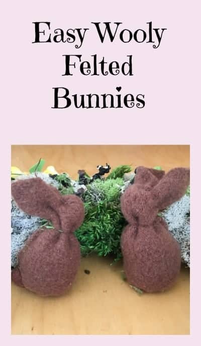 Easy Wooly Felted Bunny
