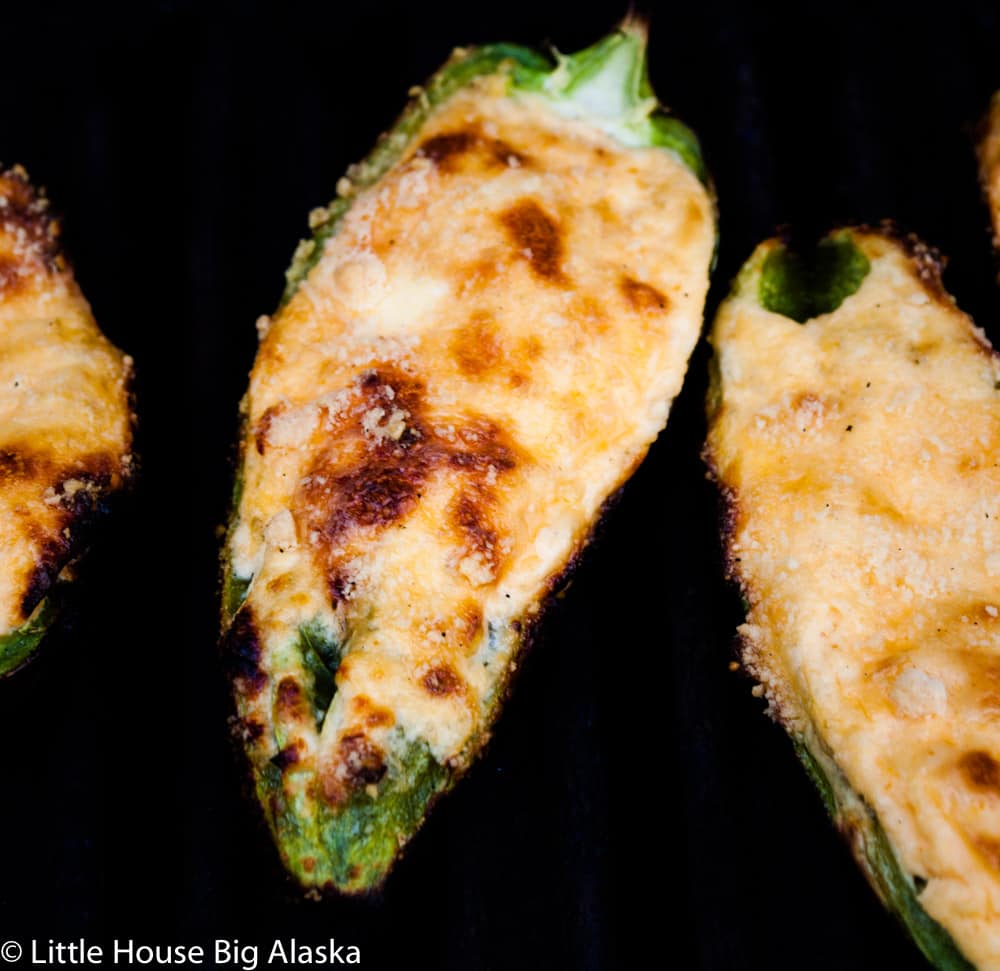 Grilled Jalapeno Poppers on the grill