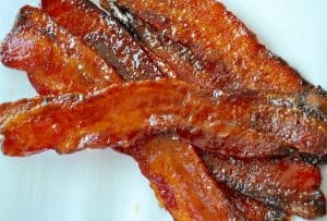 Sriracha Glazed Bacon
