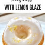 Pin for Baked Sour Cream Doughnuts with Lemon Glaze.