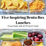 Pin for Five Inspiring Bento Box Lunches.