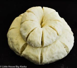 Paul Hollywood's Cottage Loaf with American Measurements before baking.
