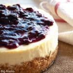 Blueberry cheesecake - the best instant pot cheesecake.