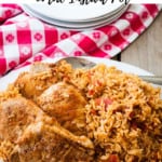 Pin for Pork Chops with Spanish Rice in the Instant Pot.