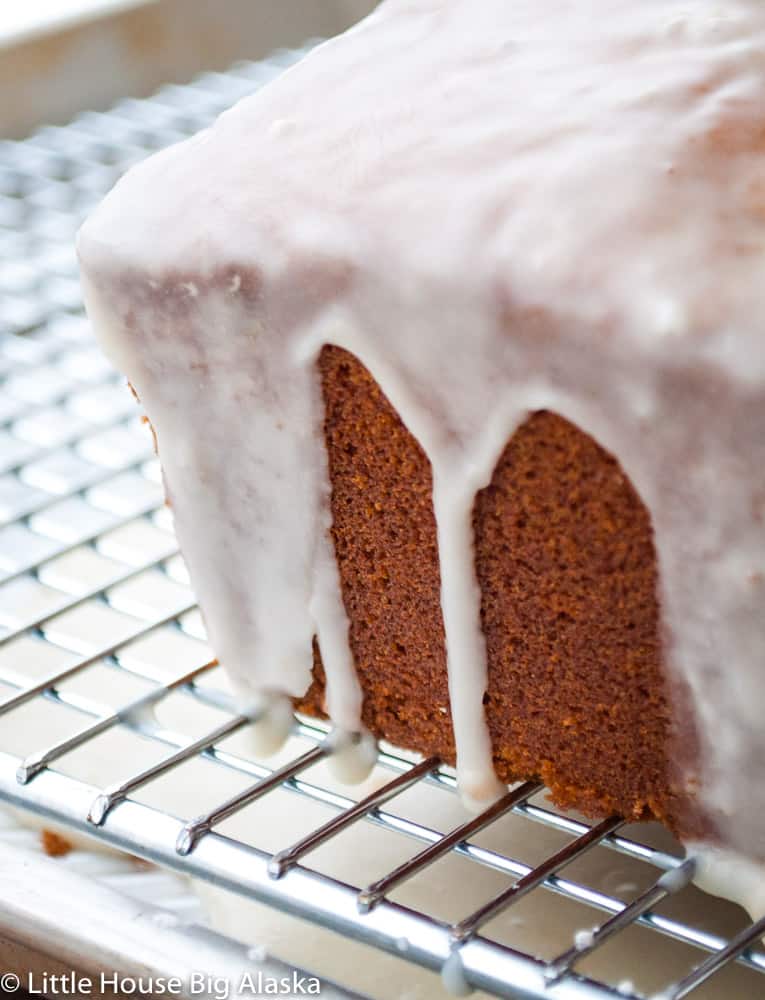 Orange Pound Cake with Icing Drizzle