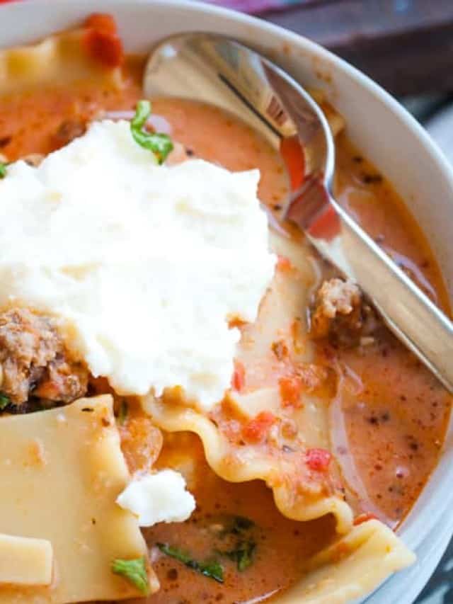 Hearty Italian Sausage Lasagna Soup A FamilyFavorite Dinner! Little