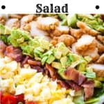 Pin for classic cobb salad.