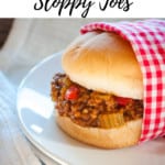Pin for Instant Pot Sloppy Joes.