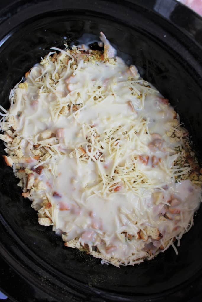 easy chicken cordon bleu before it's cooked 