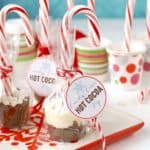 Candy cane hot cocoa pops.