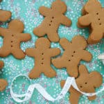 Gingerbread man cookies perfect for gifting this Christmas season.