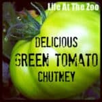 Pin for delicious green tomato chutney.