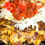 Stacking the ingredients to make the baby Yoda nachos!