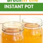 Pin for homemade instant pot vegetable broth.