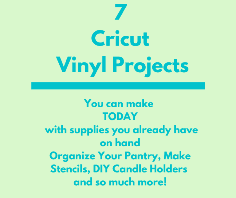 7 Easy Cricut Vinyl Projects to Make Now