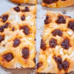 Fresh out of the oven chorizo focaccia.