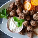 Baked Turkey Meatballs.