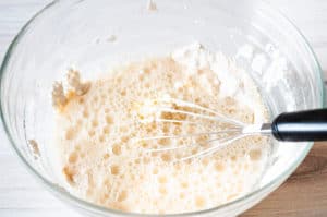 Bubbly beer batter.