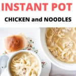 Pin for instant pot chicken and noodles.