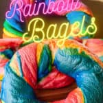 Pin for Rainbow Bagels.