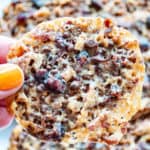 One single perfect Florentine Cookie.