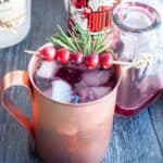 Finished Cranberry Mule.