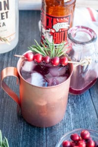Finished Cranberry Mule.