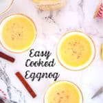 Pin for Easy Cooked Eggnog