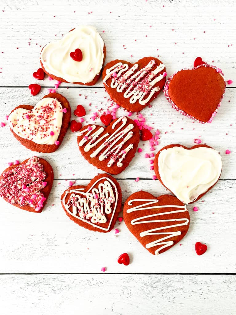 Red Velvet Sugar Cookies.