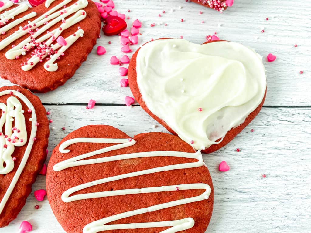 Red Velvet Cut-Out Cookies.