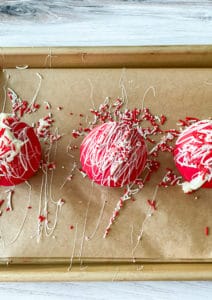 Cocoa Bombs with sprinkles.