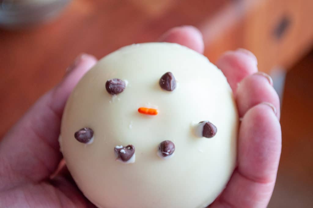 Snowman Soup Cocoa Bomb!