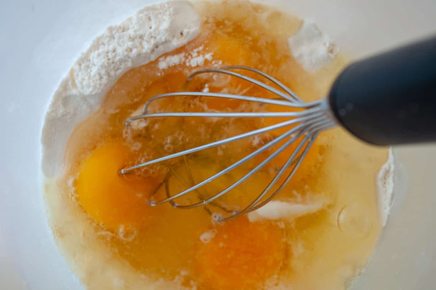 Eggs and flour for yorkshire pudding.