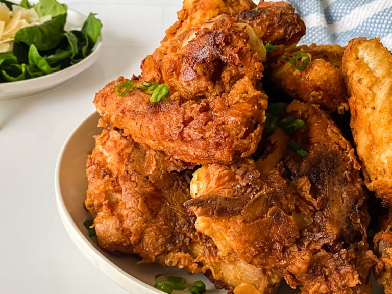 Easy Buttermilk Fried Chicken.