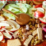 Pin for apple pie charcuterie board.