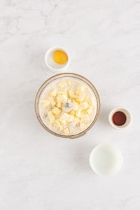 Cold butter in the dry ingredients.