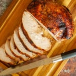 Sliced turkey breast.