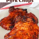 Pin for Air Fryer Barbecue Pork Chops.