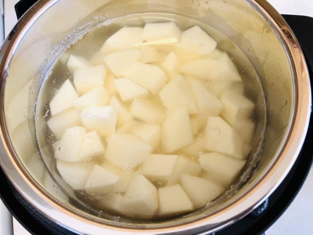 Potatoes in the instant pot.